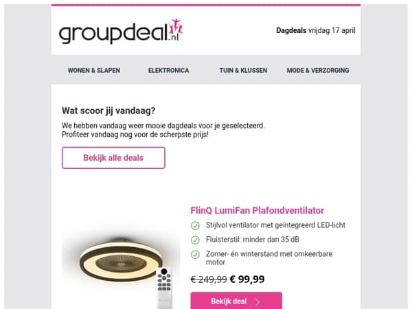 Korting, korting en nog eens korting!