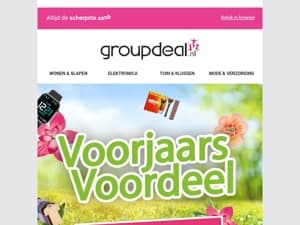 VOORJAARSVOORDEEL: Geniet tijdelijk van nog hogere kortingen! 🌸