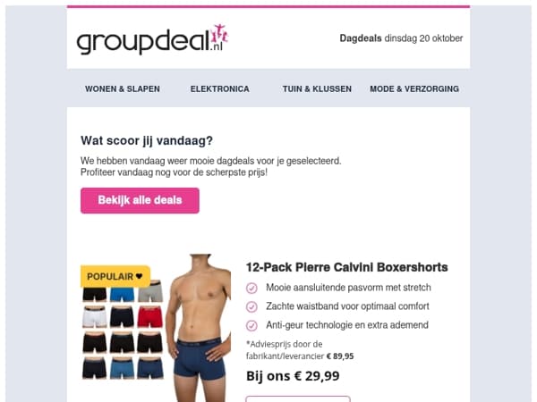 Ontdek vandaag de comfy Pierre Calvini boxers! 🩲
