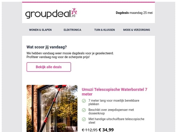 Klaar om te besparen? Bekijk snel de dagdeals