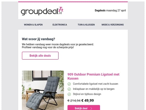 Klaar om te besparen? Bekijk snel de dagdeals