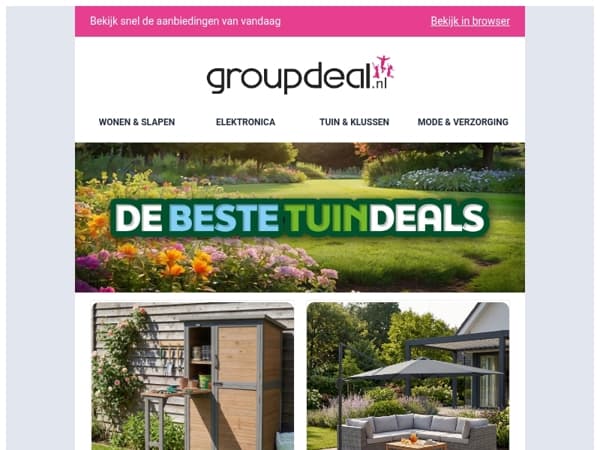 Je tuin roept, het is heerlijk weer!