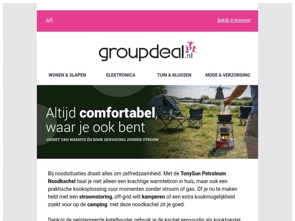 🏕️🔥 Thuis, onderweg of off-grid? Met de TonySun zit je altijd goed