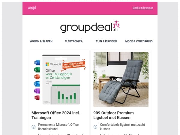 Bekijk de beste deals van deze week!