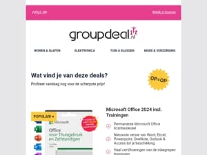 Pak deze deals voordat ze verdwijnen!