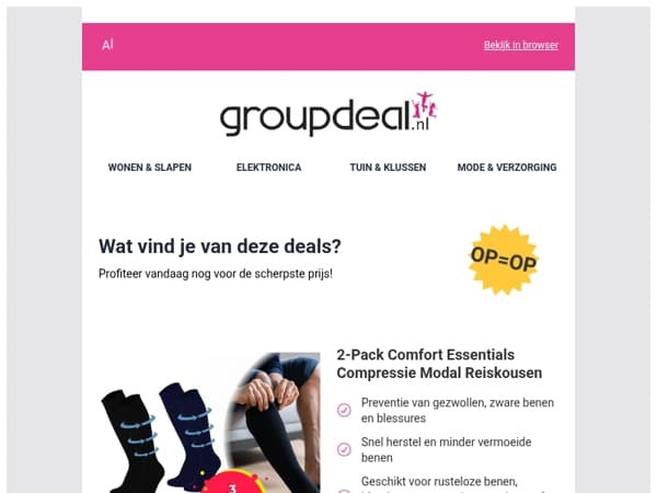 Korting, korting en nog eens korting!
