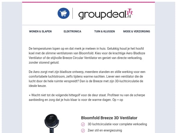 🥵 Te warm in huis? Blijf koel met Bloomfold