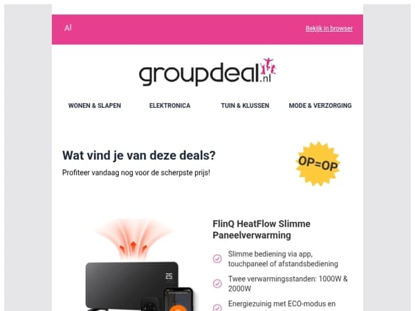 Iedere dag de beste aanbiedingen voor jou