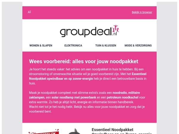 Wees voorbereid: alles voor jouw noodpakket