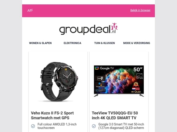 Bekijk de beste deals van deze week!