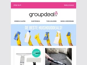 Profiteer van nieuwjaarskorting op de beste huishouddeals!