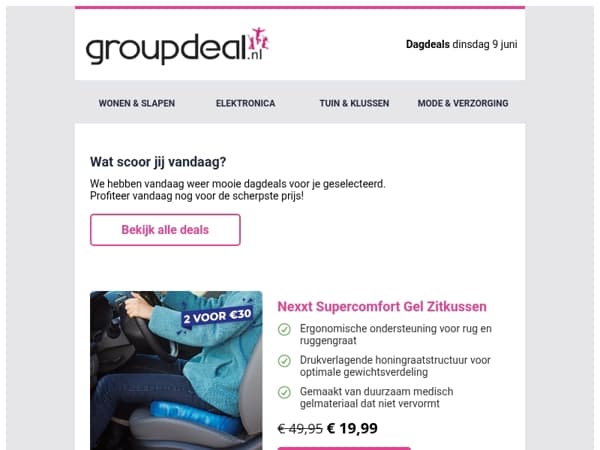 Ontdek de beste deals van vandaag!