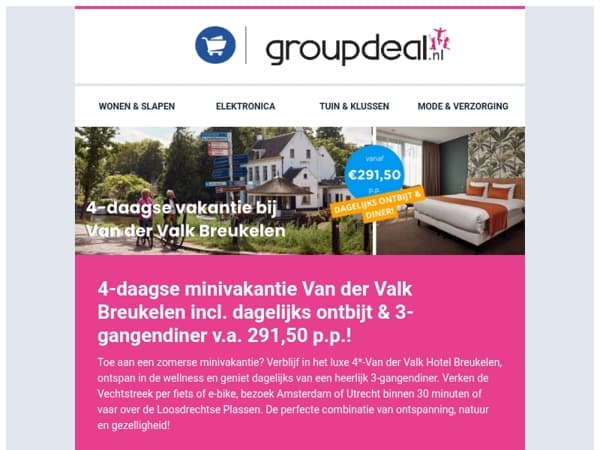 4-daagse minivakantie Van der Valk Breukelen incl. dagelijks ontbijt & 3-gangendiner v.a. 291,50 p.p.!