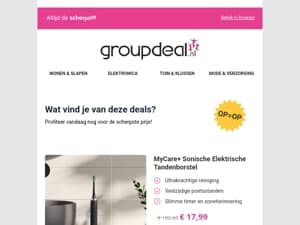 Ontdek de beste deals van vandaag!