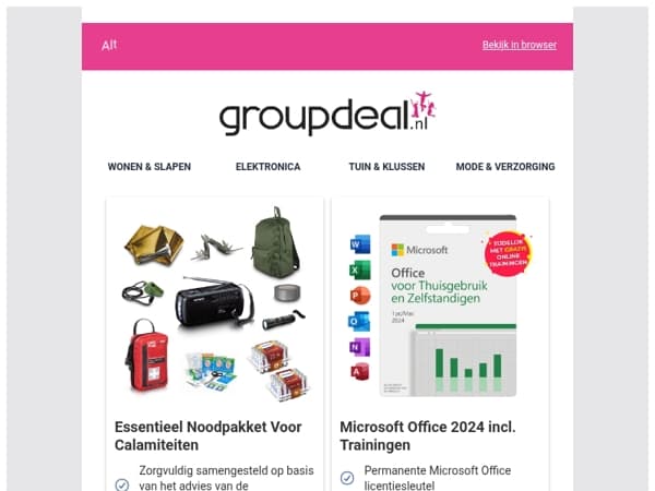 Bekijk de beste deals van deze week!