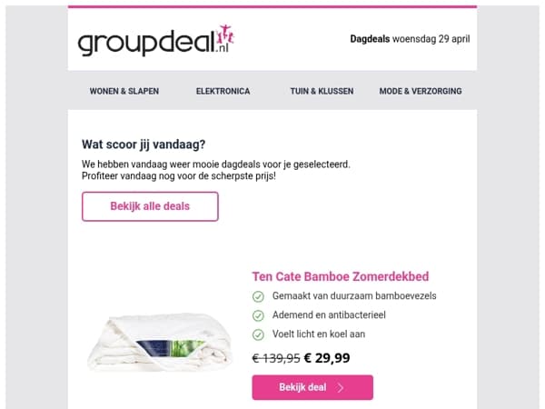 Iedere dag de beste aanbiedingen voor jou