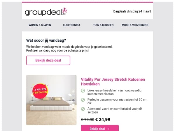 Ontdek de beste deals van vandaag!