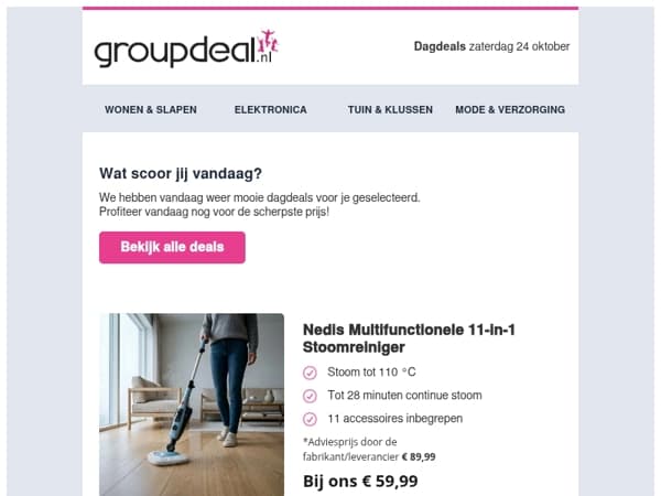 Ontdek de Nedis 11-in-1 Stoomreiniger vandaag! 🔥