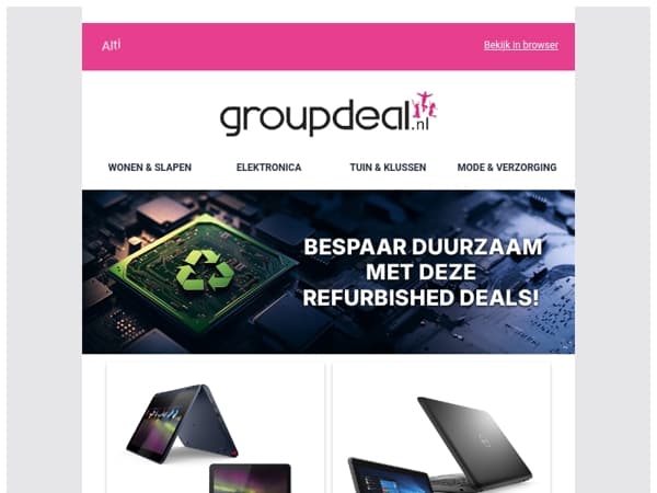 Refurbished maandag: ALLE Refurbished elektronica met MEGA korting! 📱🌍♻️💻