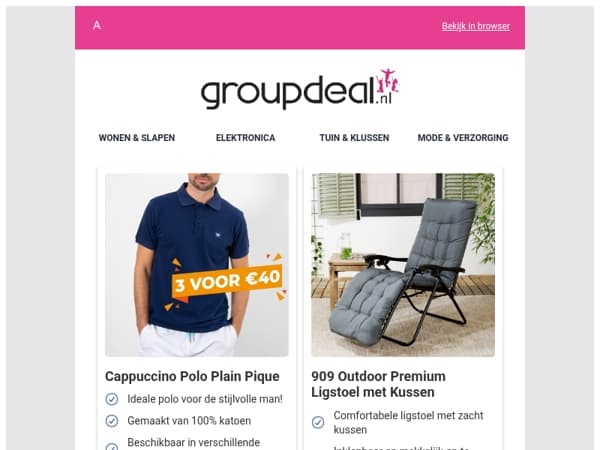 Bekijk de beste deals van deze week!