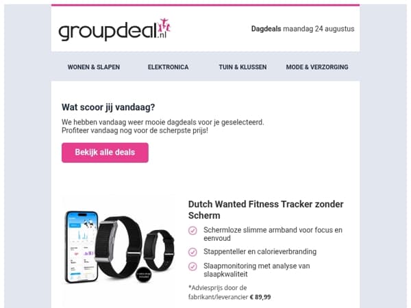 Vandaag: Dutch Wanted Fitness Tracker & meer! 🏋️‍♂️