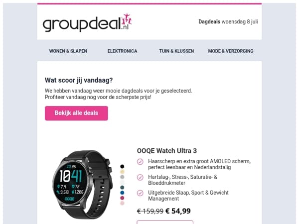 Ontdek de beste deals van vandaag!