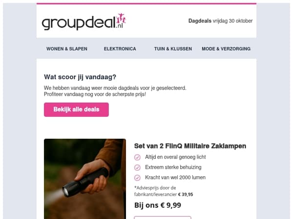 Ontdek de FlinQ Zaklampen en meer vrijdagdeals! 🔦