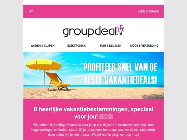 De beste vakantiebestemmingen voor nu! Boek direct! 🏝️✈️