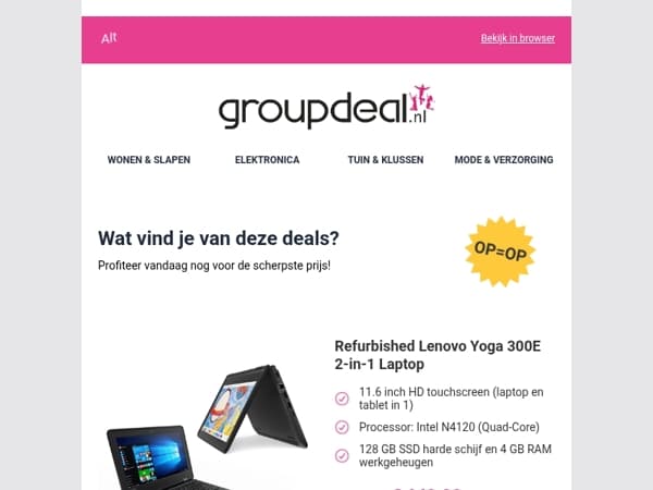 Korting, korting en nog eens korting!