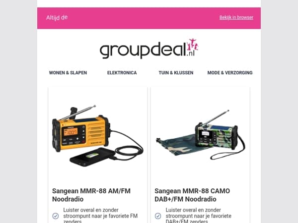 Bekijk de beste deals van deze week!