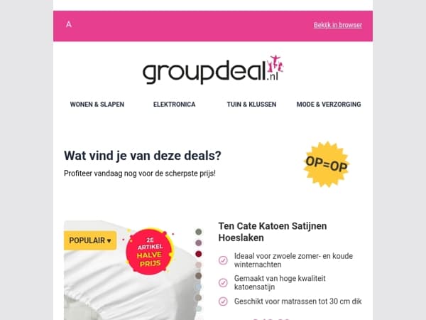 Pak deze deals voordat ze verdwijnen!