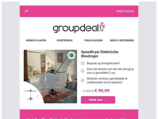 Upgrade je droger en bespaar meteen met de SpeedDryer!