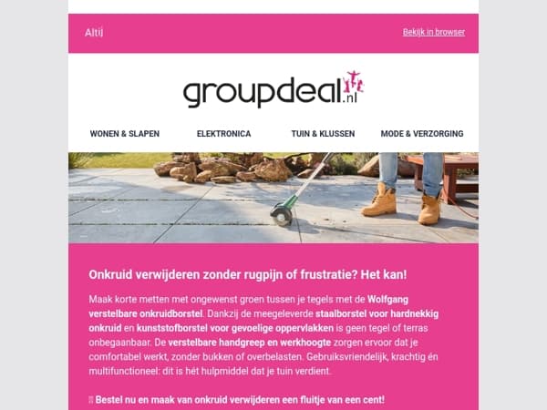 SUPERDEAL: De Wolfgang Verstelbare Onkruidborstel! ✂️☘️