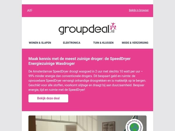 De meest zuinige wasdroger: de SpeedDryer Energiezuinige Wasdroger 🚰