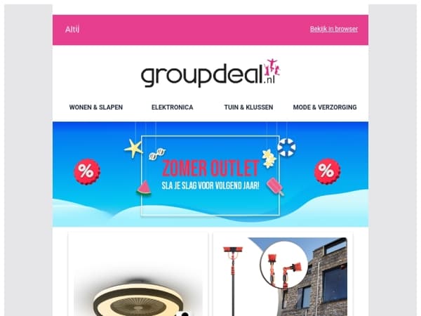 ZOMER OUTLET: Alle zomerdeals voor een BODEM prijs! 🚨🔥