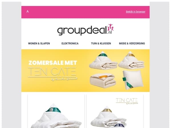 ZOMERSALE: Een koele nacht met Ten Cate! 🛏️💤☀️
