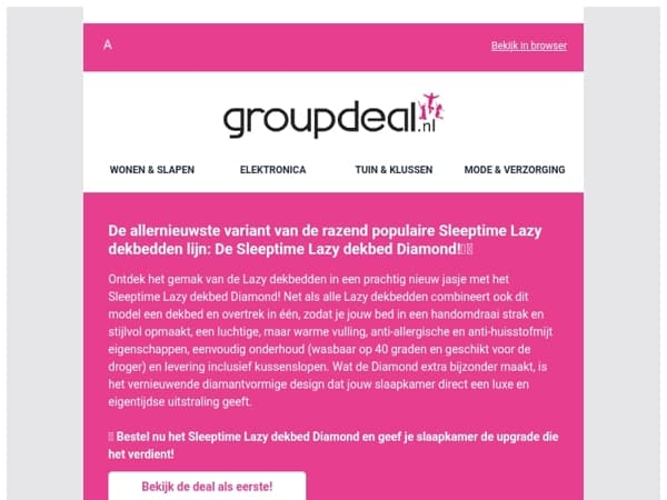 NIEUW: De ALLERNIEUWSTE variant van het Sleeptime Lazydekbed!💎🛏️