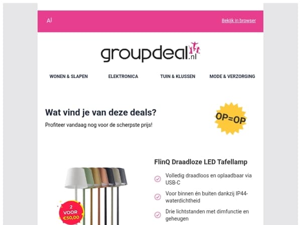 Pak deze deals voordat ze verdwijnen!