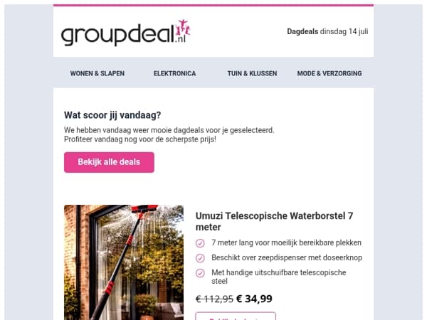 Ontdek de beste deals van vandaag!
