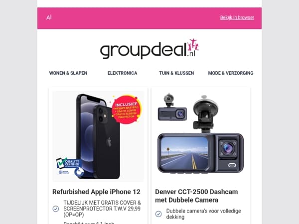 Bekijk de beste deals van deze week!