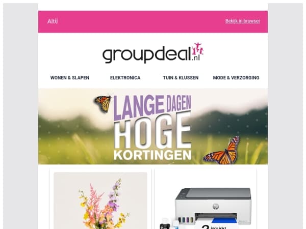 Lange dagen, hoge kortingen ☀️