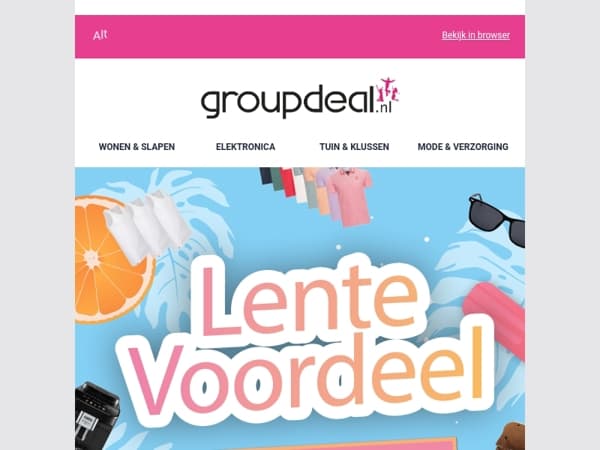 MEGA LENTEVOORDEEL: Shop de allerbeste deals van de lente! 🌷🌳🌱