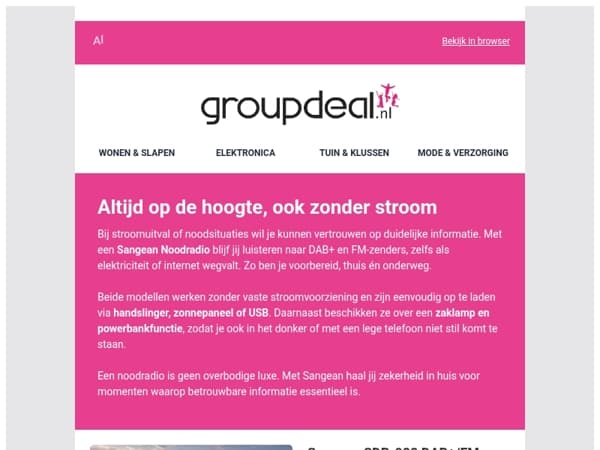 Deze noodradio's laten je nooit in de steek 📻