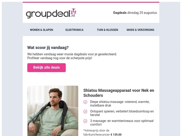 Ontspan met ons Shiatsu Massageapparaat vandaag! 🧘‍♀️