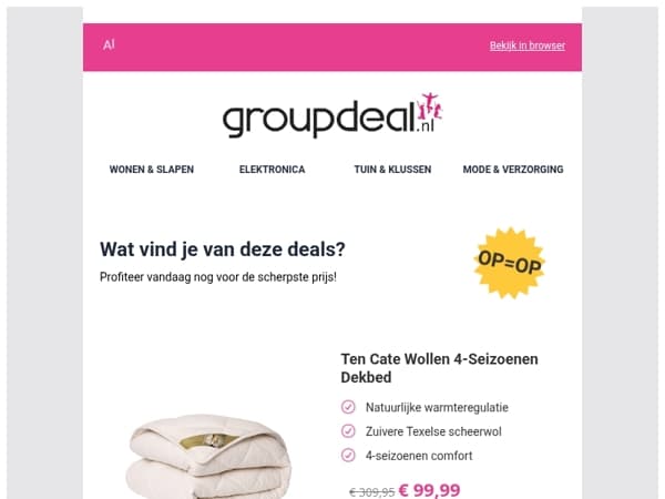 Korting, korting en nog eens korting!