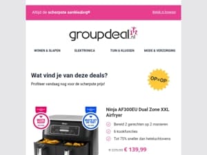 Klaar om te besparen? Bekijk snel de dagdeals