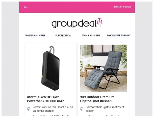 Bekijk de beste deals van deze week!