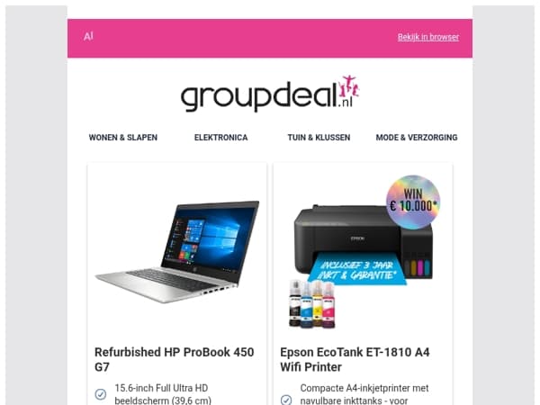 Bekijk de beste deals van deze week!