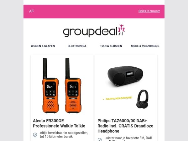 Bekijk de beste deals van deze week!