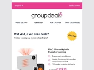 Klaar om te besparen? Bekijk snel de dagdeals